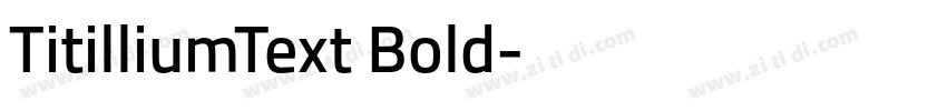TitilliumText Bold字体转换